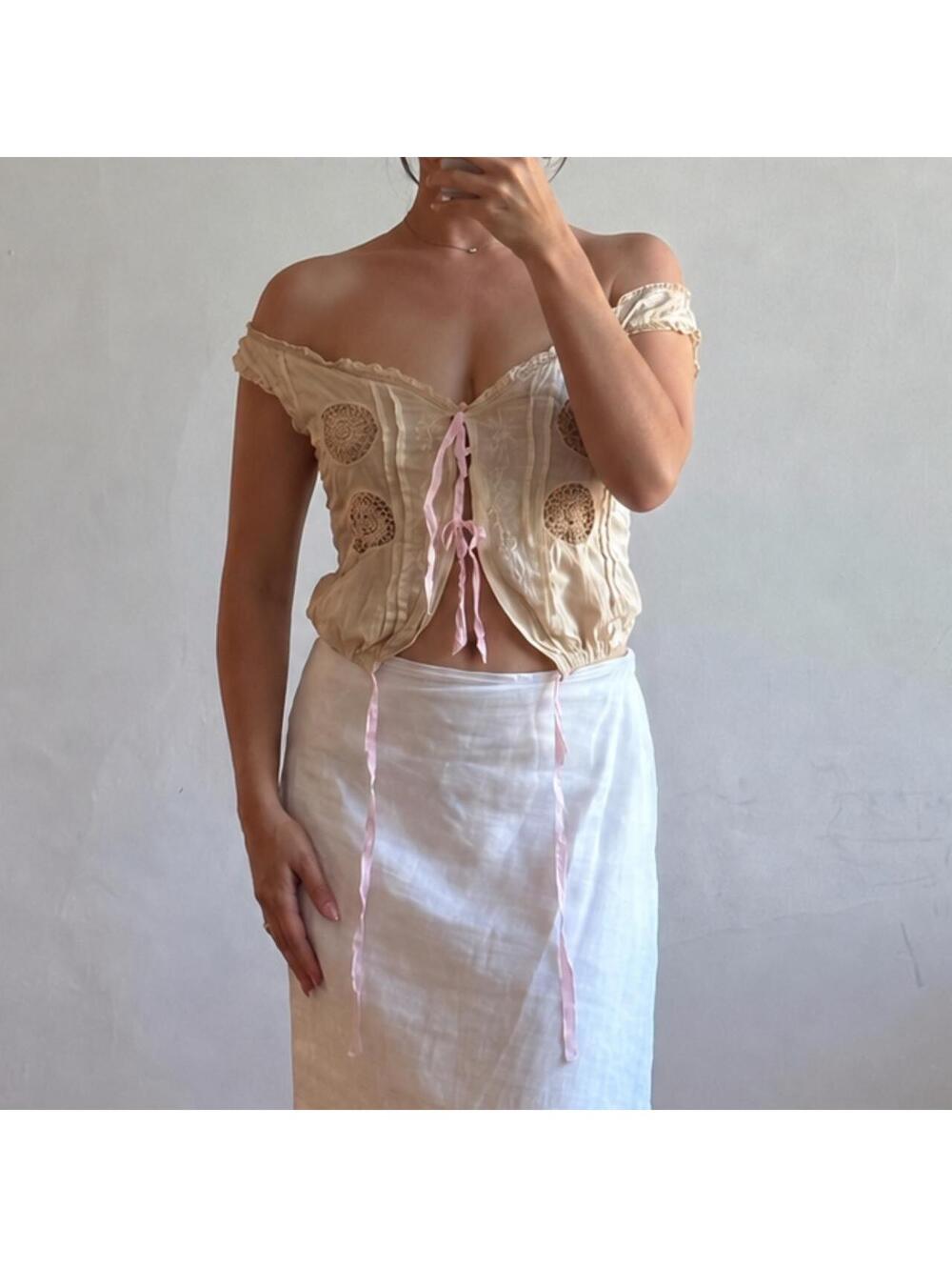 Edwardian antique corset cover